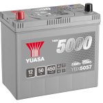 YUASA 5000 SILVER 12V-50AH 450AS L+ JIS