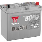YUASA 5000 SILVER 12V-50AH D+ JIS