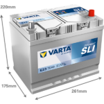 VARTA DYNAMIC SLI 12V-70AH D+ E23 ASIA