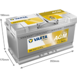 VARTA SILVER DYNAMIC AGM XEV START-STOP 12V-95AH D+