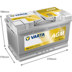 AKUMULATOR VARTA START-STOP AGM XEV 12V-80AH D+